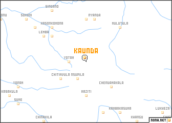 map of Kaunda