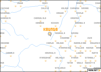 map of Kaunda