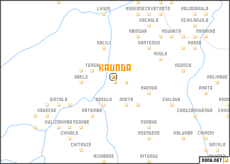 map of Kaunda