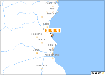 map of Kaunda