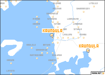 map of Kaundula