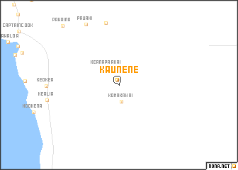 map of Kaunene
