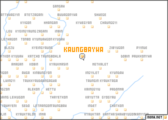 map of Kaungba-ywa