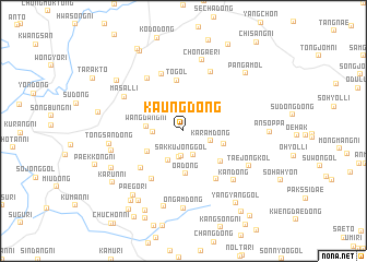 map of Kaŭng-dong