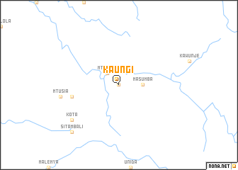 map of Kaungi