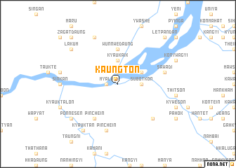 map of Kaungton