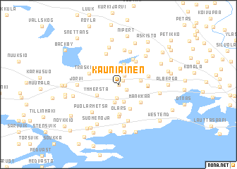 Kauniainen (Finland) map 