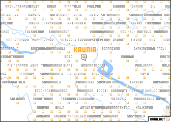 map of Kāunia