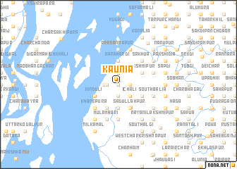 map of Kāunia