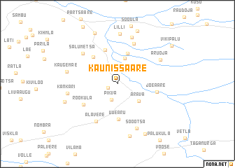 map of Kaunissaare