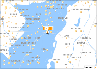 map of Kauni