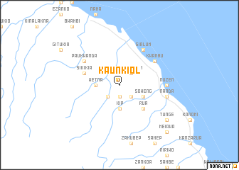 map of Kaunkiol