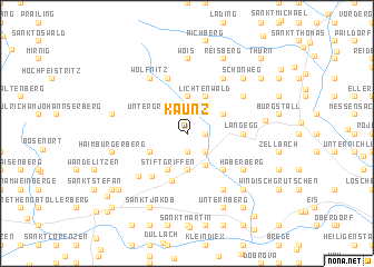 map of Kaunz