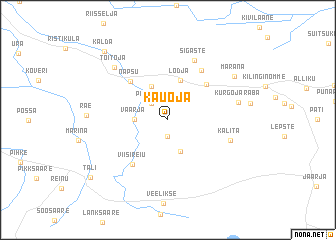 map of Kauoja