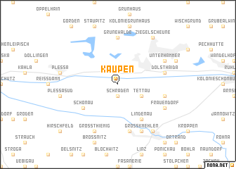 map of Kaupen