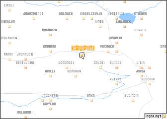 map of Kaupiņi