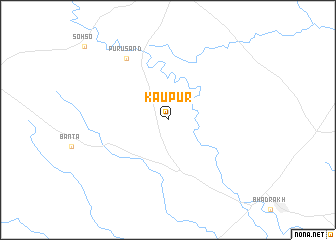 map of Kāupur