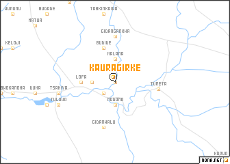 map of Kaura Girke