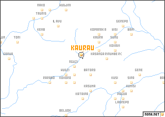 map of Kaurau