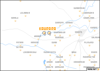 map of Kaura