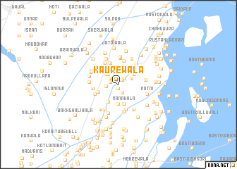 map of Kaurewāla