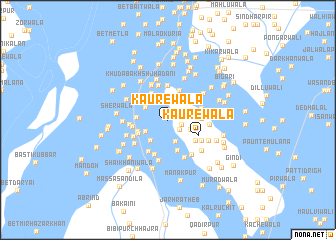 map of Kaurewāla