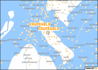 map of Kaurewāla