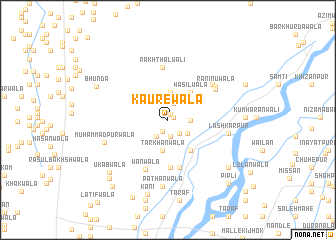 map of Kaurewāla