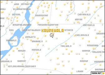 map of Kaurewāla