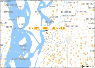 map of Kaure Zangejewāla