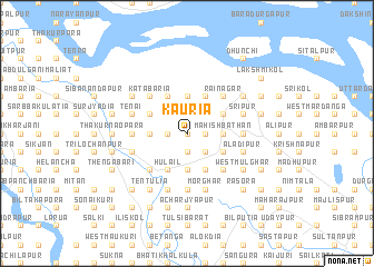 map of Kāuria