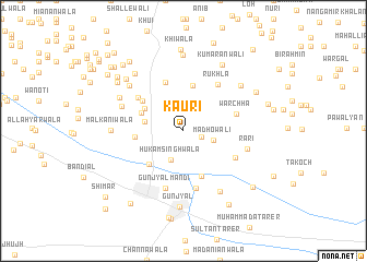 map of Kauri