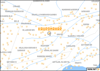 map of Kauro Mahar