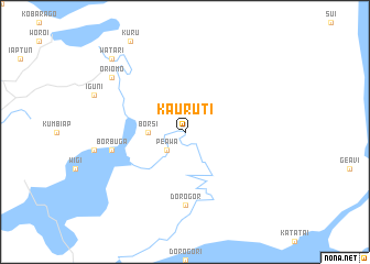 map of Kauruti