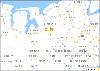 map of Kaur