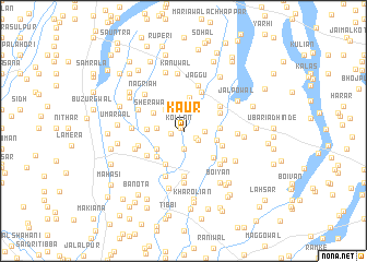 map of Kaūr