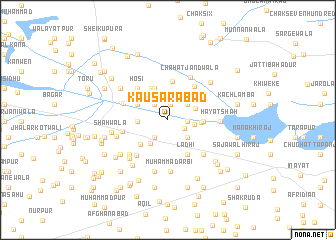 map of Kausarābād