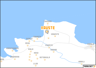 map of Kauste