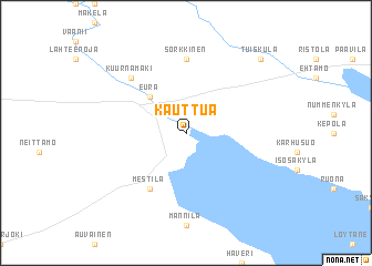 map of Kauttua
