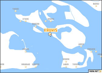 map of Kauwis