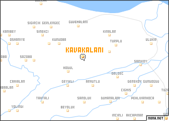 map of Kavakalanı