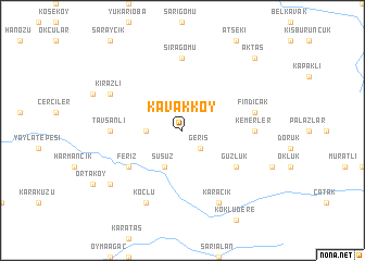 map of Kavakköy