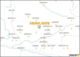 map of Kavaklıdere