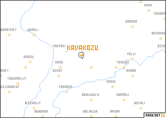 map of Kavaközü