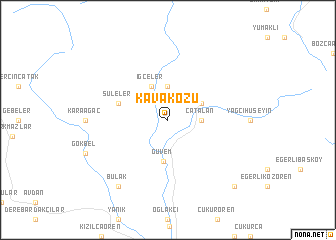 map of Kavaközü