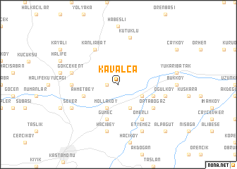 map of Kavalca