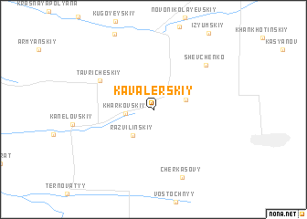 map of Kavalerskiy
