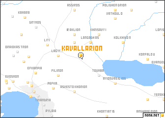 map of Kavallárion