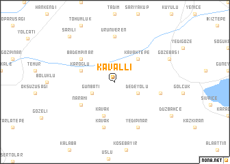 map of Kavallı
