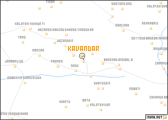 map of Kavandar